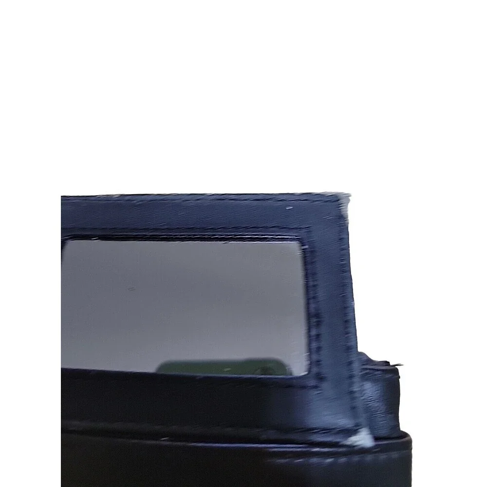 FR Bentley Black Faux‎ Leather Coin Purse with ID Window and Pull Out Mirror